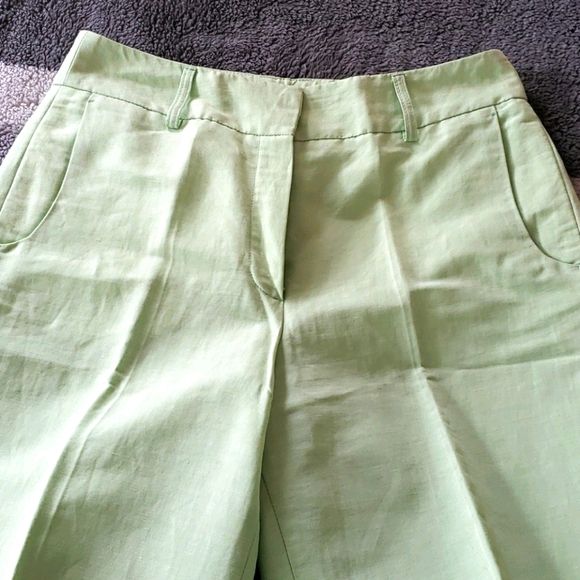 Sigrid Olsen sage linen blend wide legs pants 👖 - Picture 8 of 8